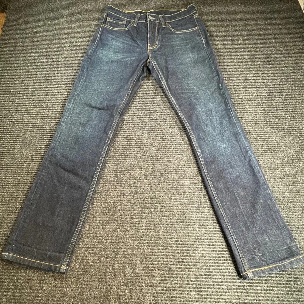 Levis 511 Slim‎ Fit Jeans Mens 30x30 Dark Wash Blue Denim Pants